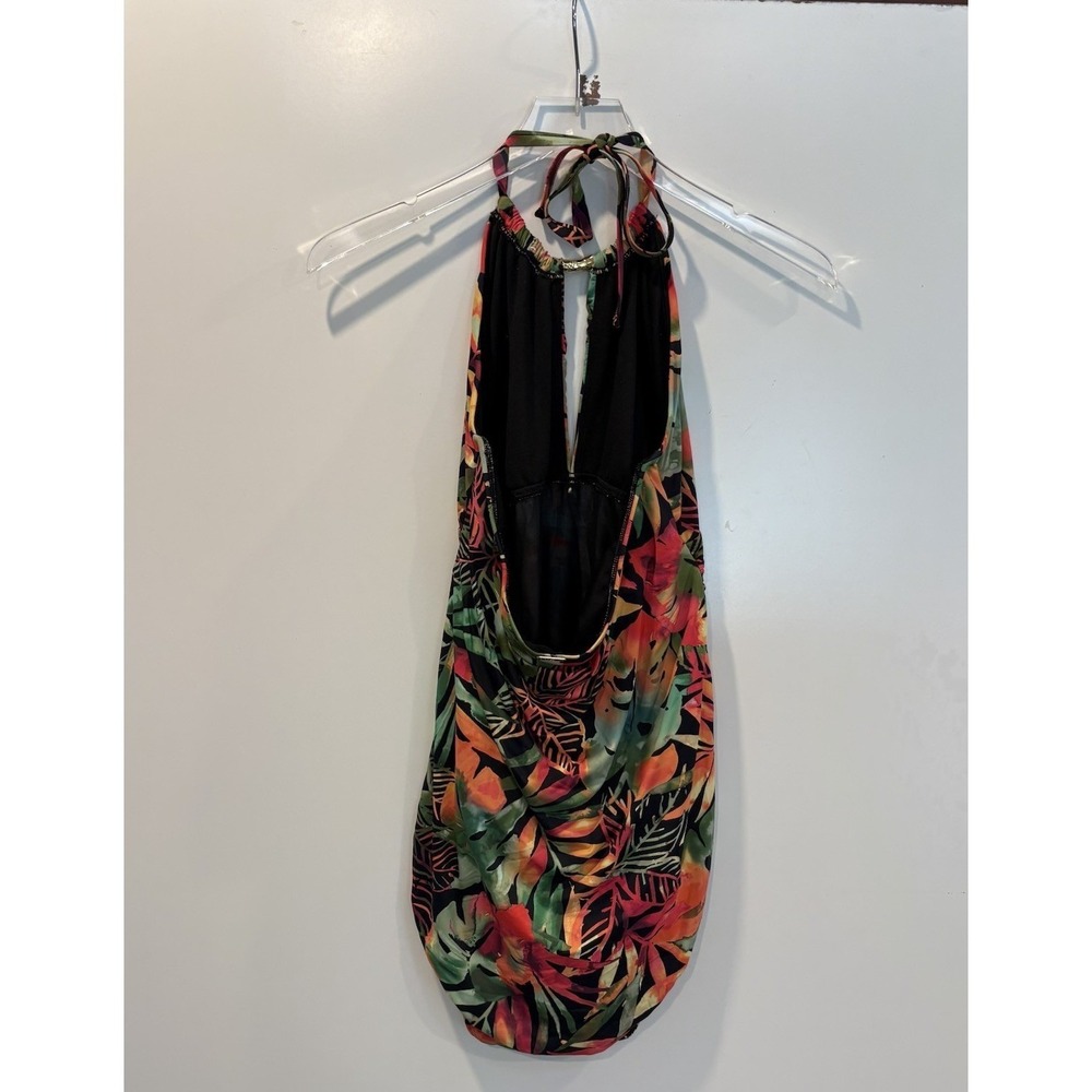 Lauren Ralph Lauren Tropical Floral Halter One Piece Swimsuit Womens Size 12 - Picture 5 of 6